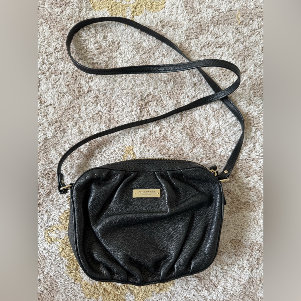 Kate Spade Black Leather Crossbody Bag